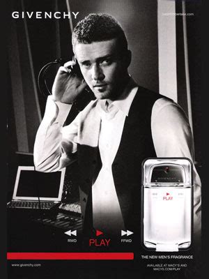 justin timberlake perfume play givenchy|Givenchy cologne 2008.